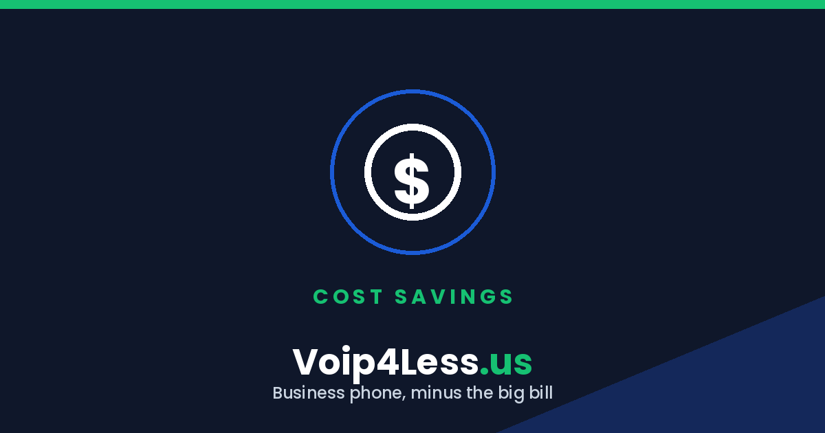 Voip4Less blog graphic — How much a small business can save switching to VoIP